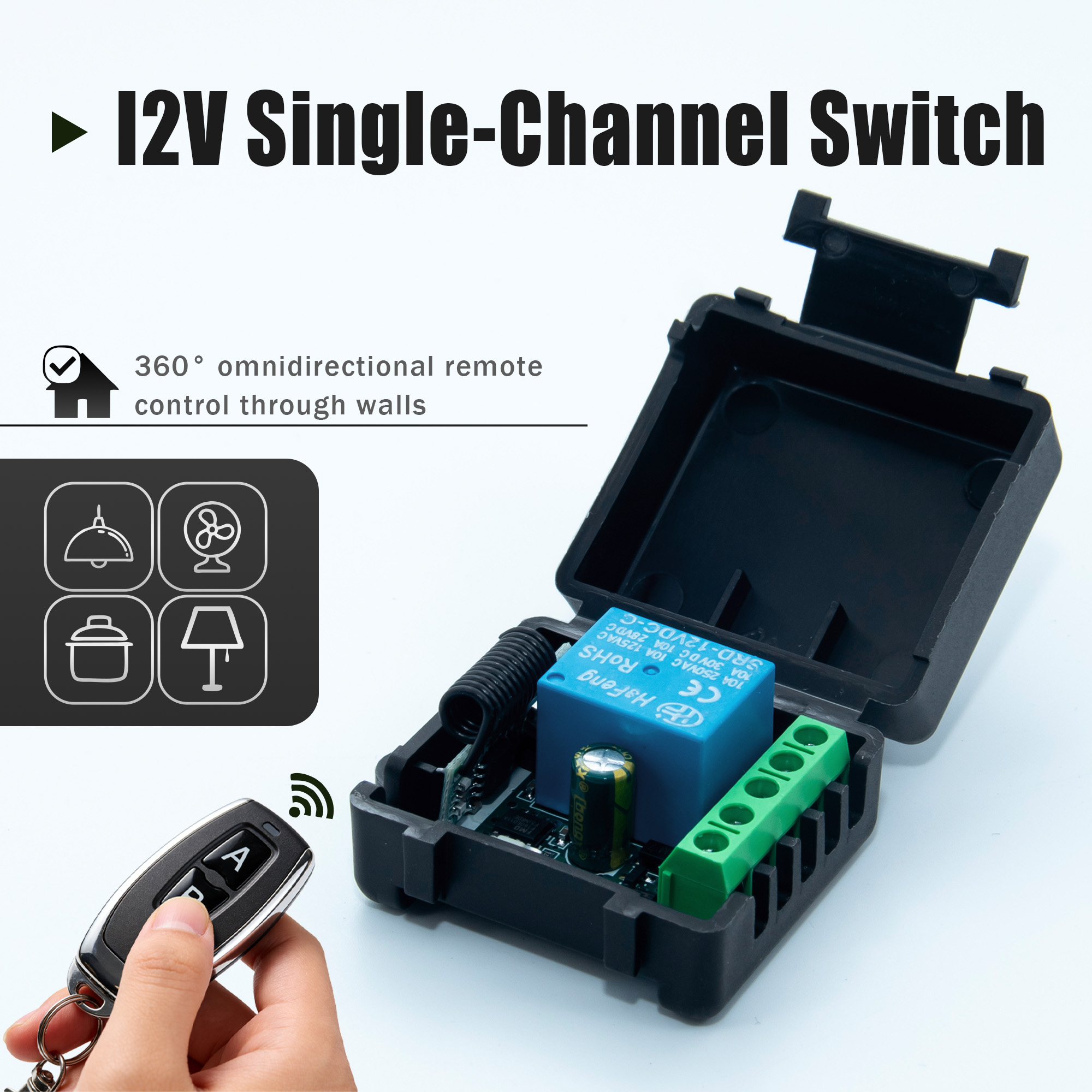 433Mhz Receiver Module - مفتاح تحكم عن بعد لاسلكي بتردد