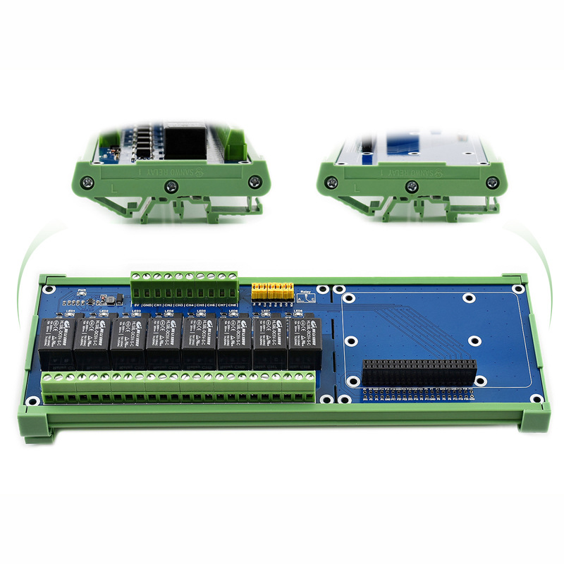 Relay 8 Channel Board - لوحة توسعة ريلاي لـ Raspberry Pi