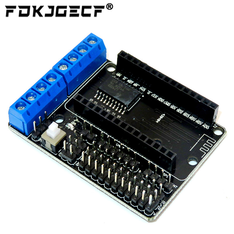 Esp8266 Nodemcu Board - L293D ل ESP8266 ESP-12E المزدوج عالية