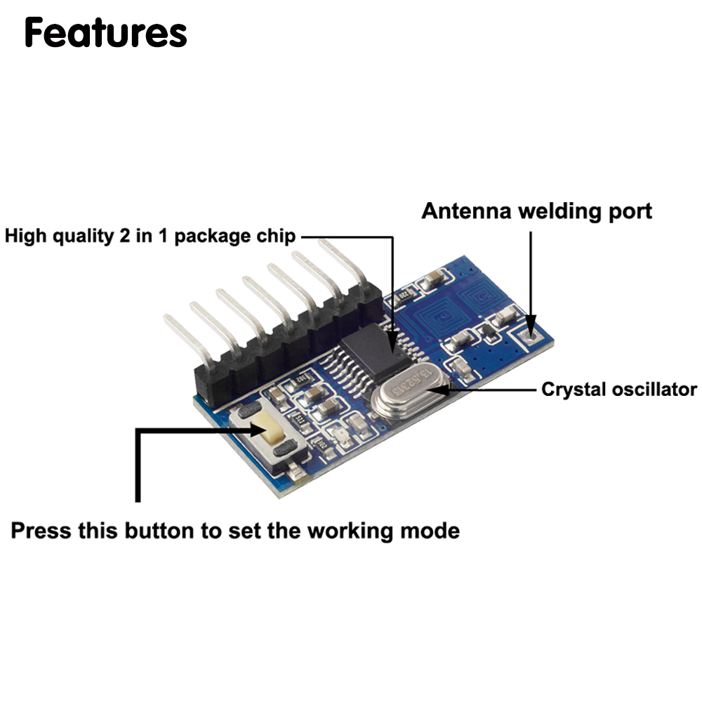 433 Mhz RF جهاز التحكم عن بعد  - مراجعة 433Mhz Receiver Module وسعره